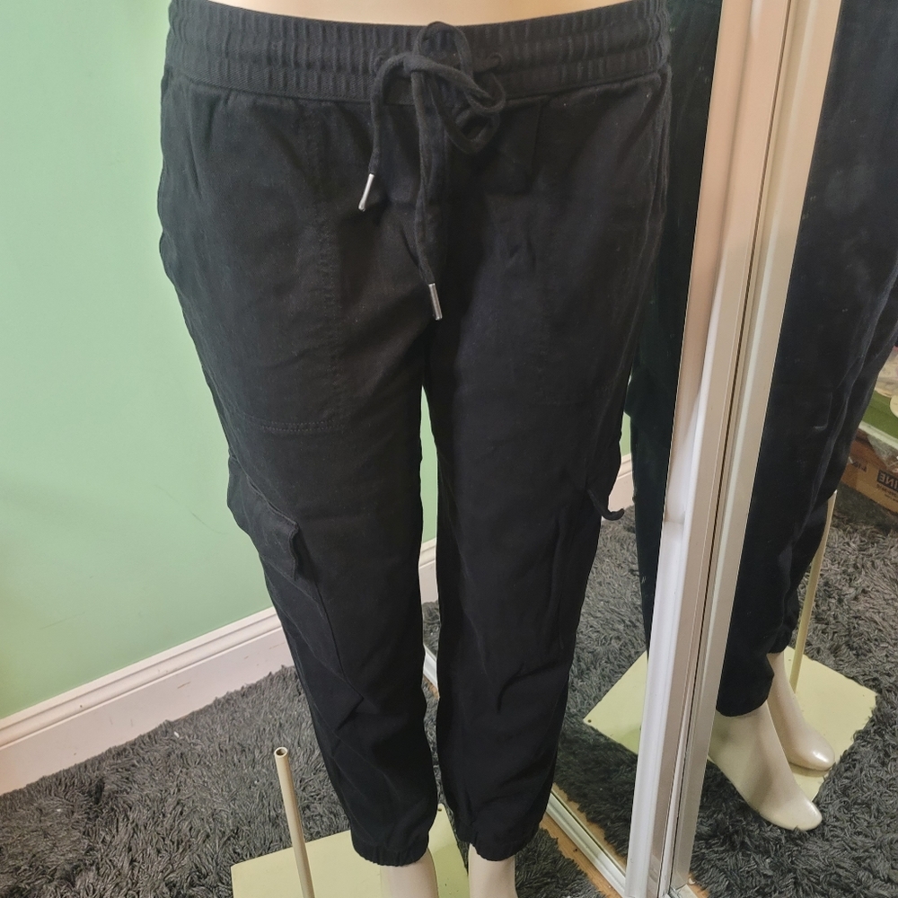 Banana Republic Cargo Joggers Pants Black